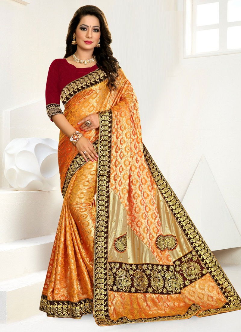 Ronisha Jivanika Latest Heavy Embroidery Work  Saree Collection